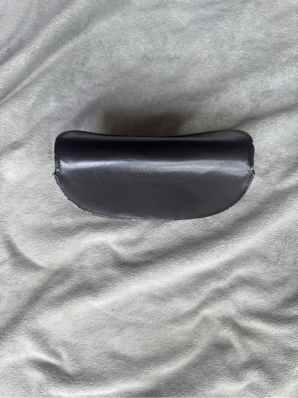 Gucci Black Leather Case with Gold Logo